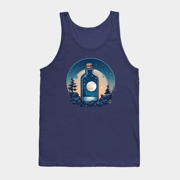 catching the moon in bottle Tank Top by AhmedPrints